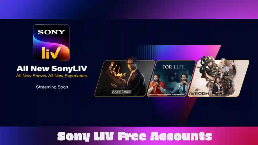 Sony liv free Accounts